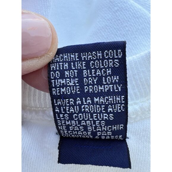 Vintage 80s GAP white sweatshirt minimalist retro S comfy classic - Picture 9 of 9